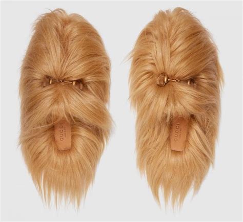 fake gucci house slippers|gucci chewbacca slippers.